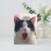 Funny Cat Briefkaart (Staand voorkant)