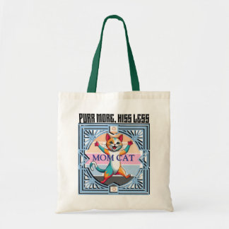 Funny Cat Canvas tas – Spint meer gesis minder