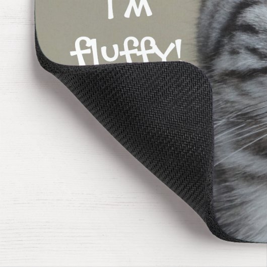 Funny Cat Caption Vertrouw me dat ik fluffy ben Muismat (Hoek)