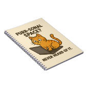 Funny Cat Carnet - "Espace Purr-Sonal ?" (Côté Droit)