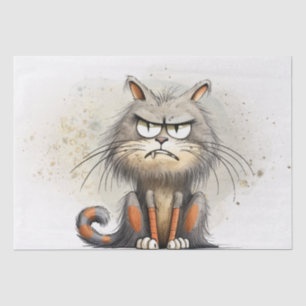 Funny Cat Cartoon Tissuepapier