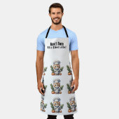 Funny Cat Chef All-Over Print Schort (Gedragen)