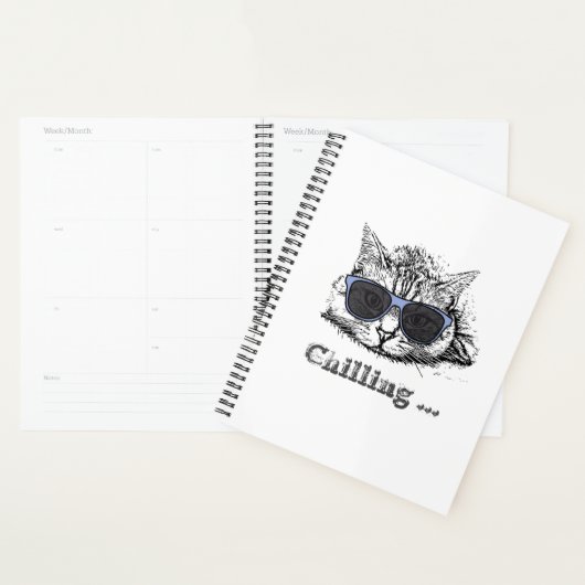 Funny Cat Chilling With Cute Sunglasses (Devant avec enveloppe)