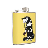 Funny Cat Chocolate Lover - Ink Drawn Drooling Cat Heupfles (Rechts)