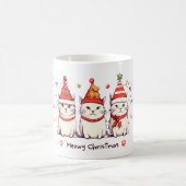 Funny Cat Christmas Lights Mug (Centre)