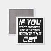 Funny cat cite nouveauté magnets humour gag cadeau (Recto/Verso)