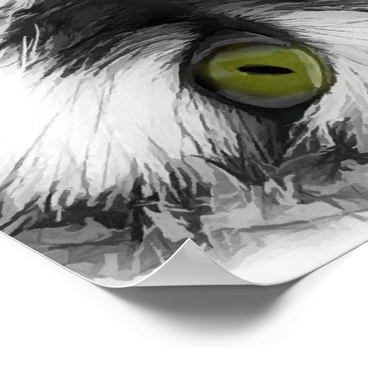 Funny Cat classic Poster (Hoek)