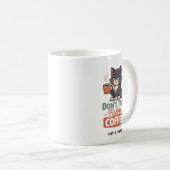 Funny Cat Coffee Lover Mug (Devant droit)