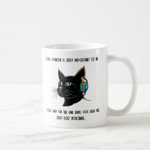 Funny Cat Coffee Mok Sarcastisch Kantoor Gift Idee