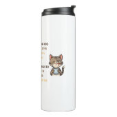 Funny Cat Coffee Mug Thermosbeker (Gedraaid links)