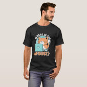 Funny Cat Computer Programmer Software Engineer vo T-shirt (Voorkant volledig)