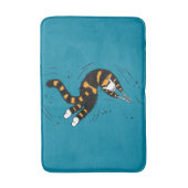 Funny Cat Creature Skeleton Hands Swimming Gothic Badmat (Voorkant Verticaal)