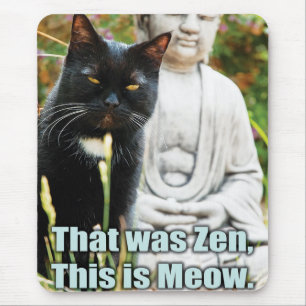 Funny Cat - Dat was zenuwachtig, dit is miauw Muismat