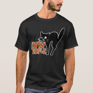 Funny Cat Design Eww People T-shirt