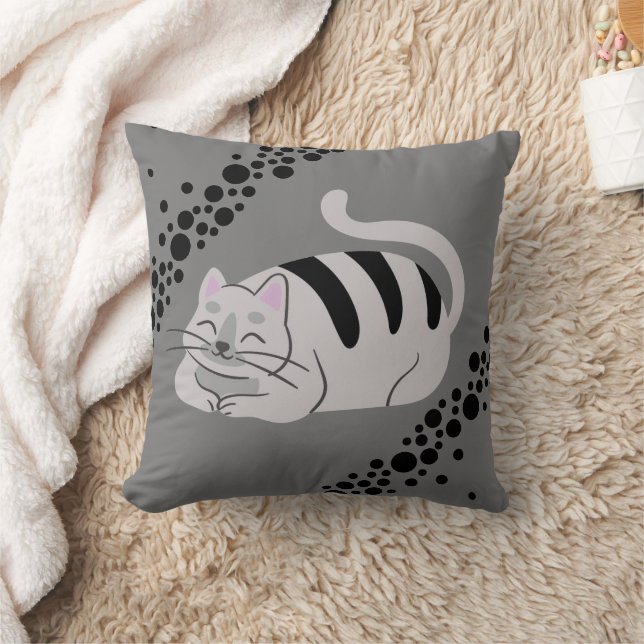 "Funny Cat Design" Sierkussen (Deken)