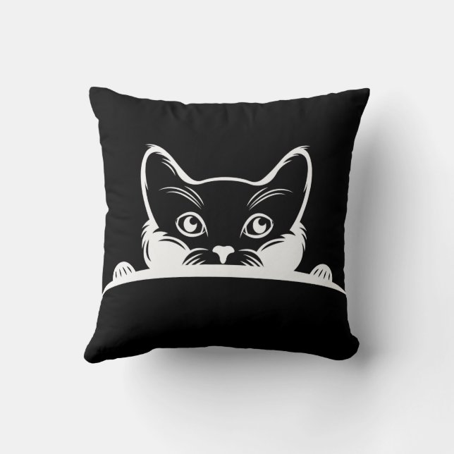 "Funny Cat Design" Sierkussen (Achterkant)