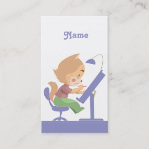 Funny Cat Designer Visitekaartje