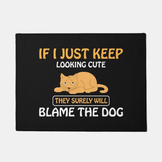 FUNNY CAT DEURMAT (Voorkant)