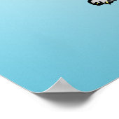 Funny Cat die een dubbele tas speelt of Cello Poster (Hoek)