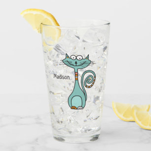 Funny Cat douanenaam pint glas