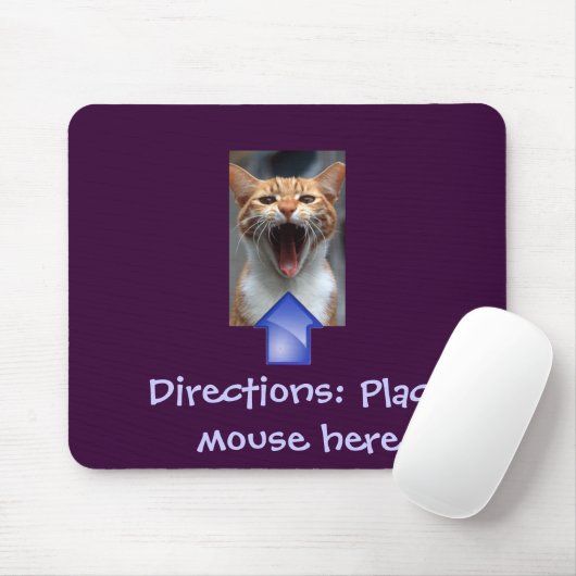 Funny Cat en Mousepad Muismat (Met muis)