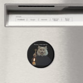 Funny Cat Exorcist Magnet - Catnip Compels You (In Situ (Lave-vaisselle))