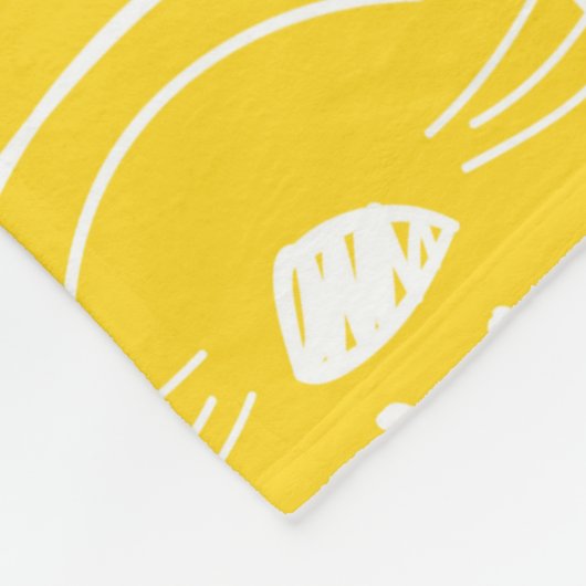 Funny cat fabric patchwork wallpaper, abstract naa fleece deken (Hoek)