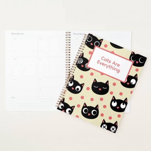 Funny Cat Faces Planner (Display)