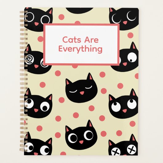 Funny Cat Faces Planner (Voorkant)