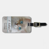 Funny Cat Fine Art Bagagelabel (Voorkant horizontaal)