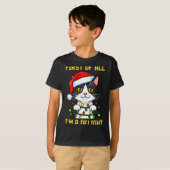 Funny Cat First Of All I'm A Delight Retro Gaming  T-shirt (Voorkant volledig)