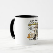 "Funny Cat Fishing Mug  (Devant gauche)