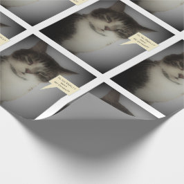 Funny Cat Foto Cadeaupapier