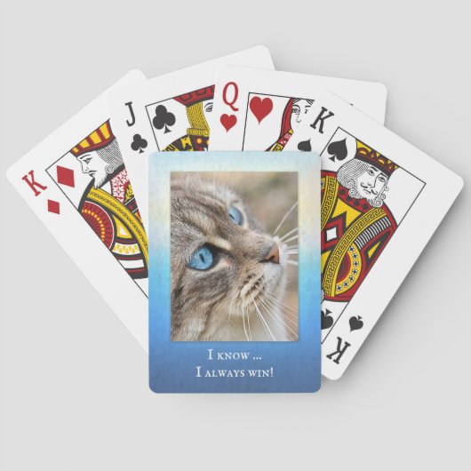 Funny Cat Fotospelkaarten Deck Pokerkaarten (Achterkant)