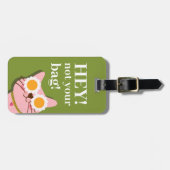 Funny Cat gepersonaliseerd Bagagelabel (Voorkant horizontaal)