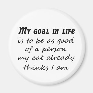 Funny cat gezegden grap slogan novelty magnet gift magneet