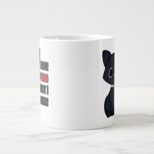 Funny Cat Has No Idea Specialty Mug (Devant)