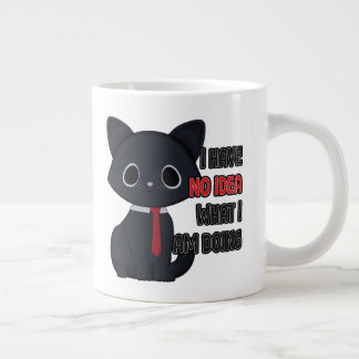 Funny Cat Has No Idea Specialty Mug Extra Grote Beker