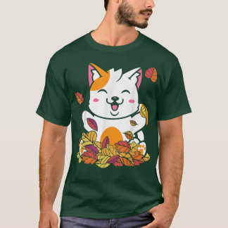 Funny Cat Herfst herfst laat  stijl Pet Kit T-shirt
