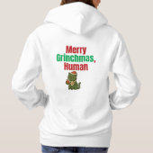 Funny Cat Hoodie – Merry Grinchmas Sweatshirt (Achterkant)
