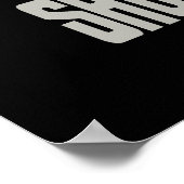 Funny Cat Hou je MEOWth (donker) dicht Poster (Hoek)