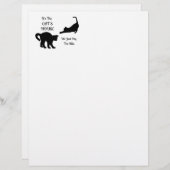 Funny Cat House Letter Heed Paper (Voorkant / Achterkant)