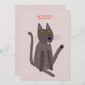 Funny Cat Humor Card Feestdagenkaart (Voorkant / Achterkant)