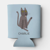 Funny Cat Humor gepersonaliseerd Blikjeskoeler (Achterkant)