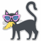 Funny Cat Kamala Mange Trump Sticker électoral Har (Devant)