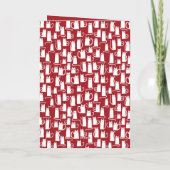 Funny Cat Kerstfeestay Card Feestdagen Kaart (Achterkant)