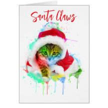 Funny Cat-kerstkaart