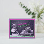 Funny Cat Kerstmis Briefkaart (Staand voorkant)