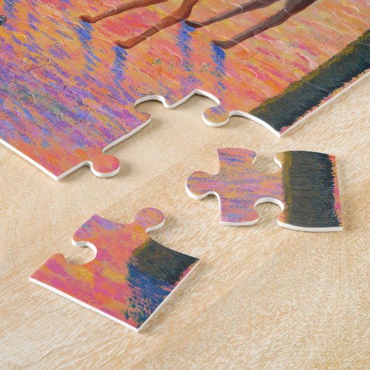 Funny Cat Kerstmis Camel Wise Mannen Creationarts Legpuzzel (Zijkant)