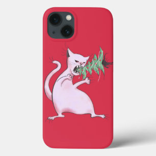 Funny Cat Kerstmis Eater Holiday iPhone 13 Hoesje